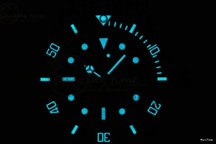 MiroTime 0210 AllSeason Submariner DIW Carbon VSF 1:1 Best Edition Black White Dial on Black Nylon Strap VS 2165